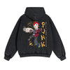 PUNK Street Punk Double Slider Zip Hoodie-INNBLAC