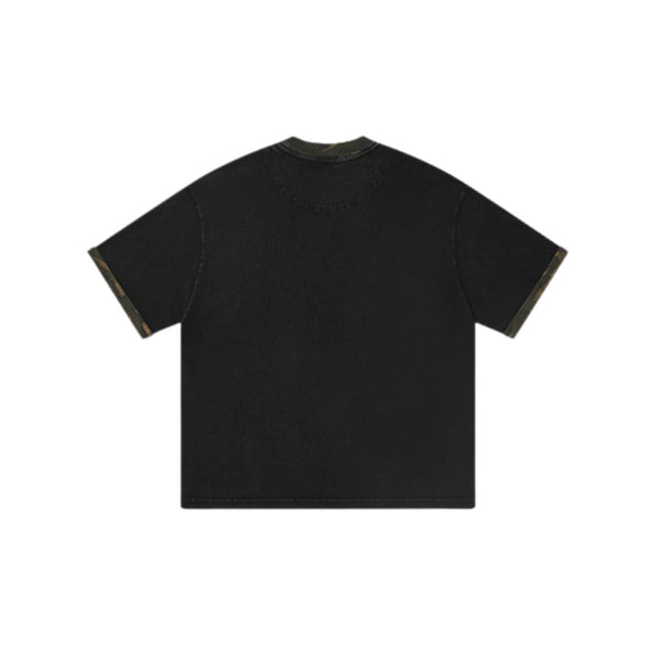 Stone Wash Camo Boxy T Shirt 8.5oz