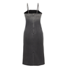 Ombre Denim Spaghetti Strap Midi Dress