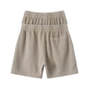 West Coast Waffle Double Waistband Snow Washed Distressed Shorts