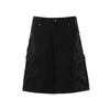 Multi Pocket Cargo Denim Shorts