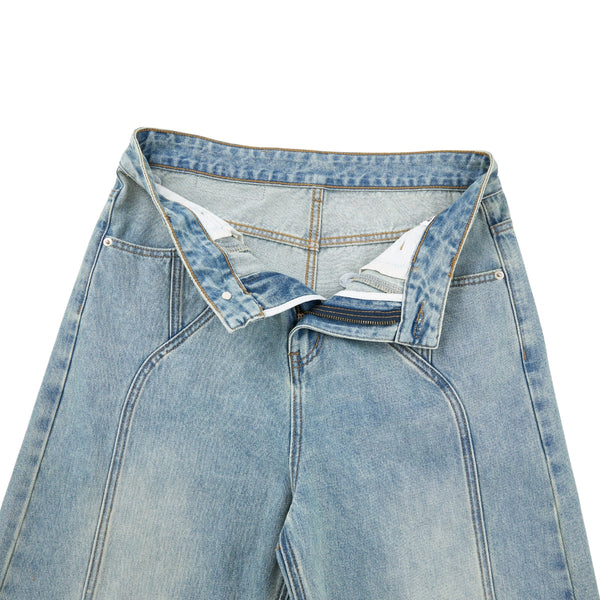 Streetwear Relaxed Straight-Leg Workwear Jeans