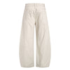 Vintage Washed Curved-Leg Trousers