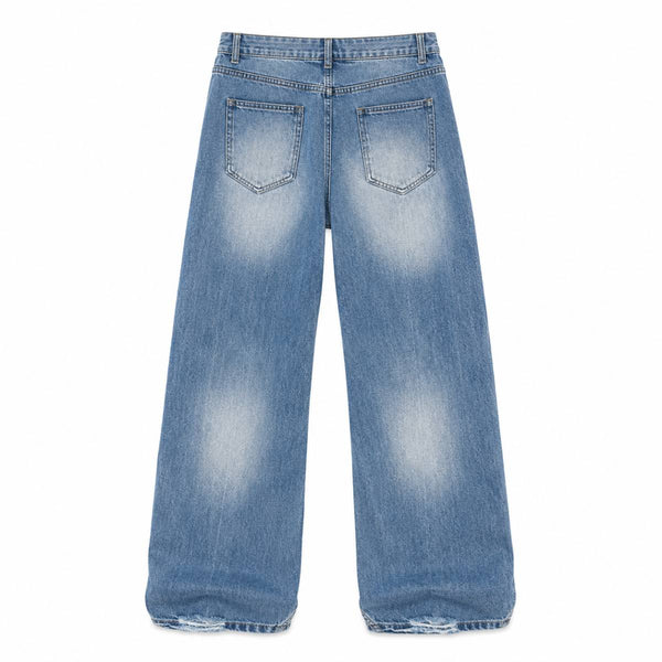 Retro Fade Relaxed Denim Trousers