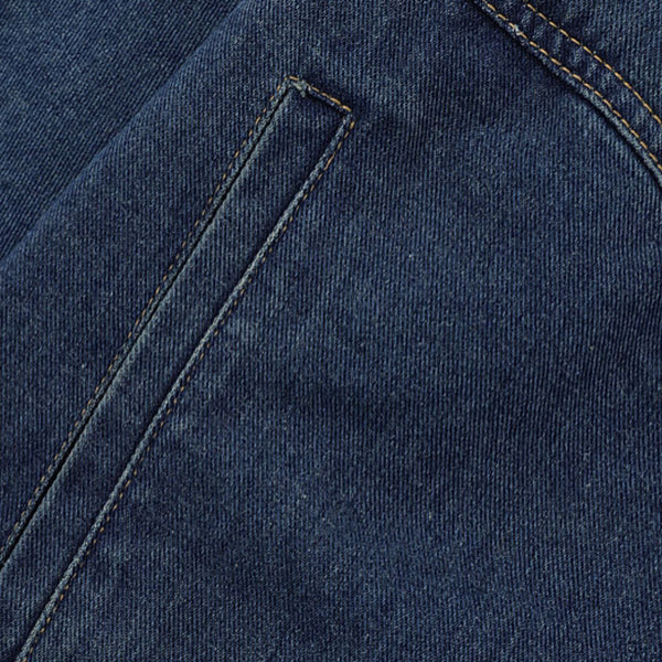 Heavy Industry Retro Zipper Stand Collar Motorcycle Wear Washed Denim Jacket