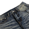 Vintage Washed Wide Leg Whiskered Jeans