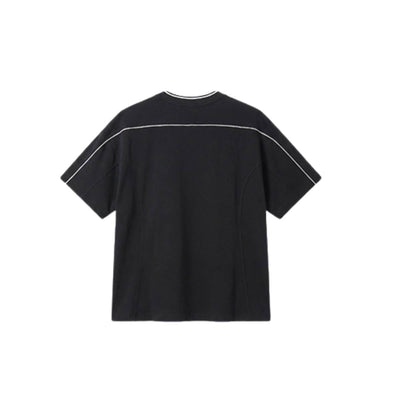 Vintage Contrast Seam Cotton Boxy Tee