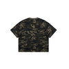 Vintage Camo Burnout Graphic Oversized Cotton Tee