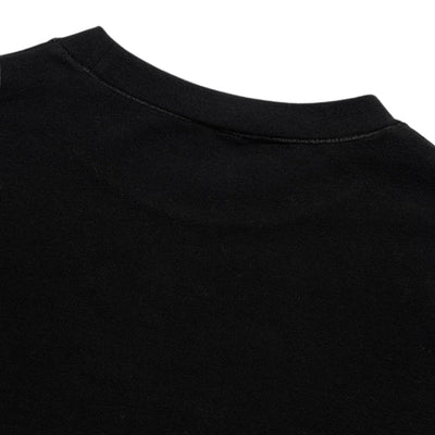 Women's Black Slim-Fit Stretch Crew Neck ShortSleeve Tee