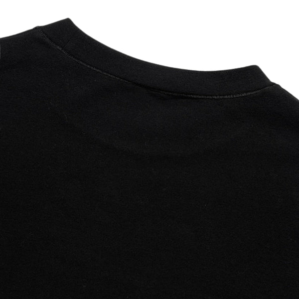Women's Black Slim-Fit Stretch Crew Neck Short  Sleeve Tee