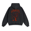 Haunted Streetwear Graphic Double Slider Zip Hoodie-INNBLAC