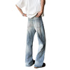 Light Fade Vintage Straight Cut Denim Jeans