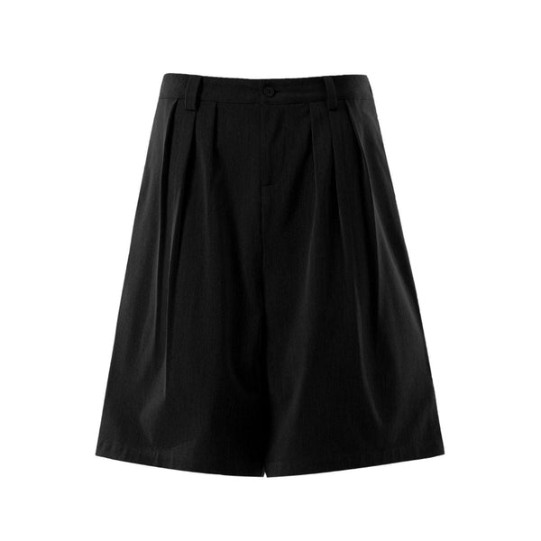 Vintage Pleated Wide Leg Cropped Trousers