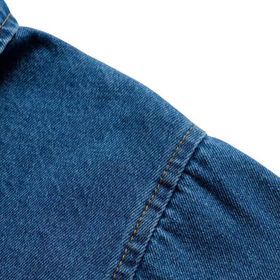 Women's Street Fashion Casual Shirt-Style Denim Top