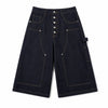 Vintage Wide Leg Denim Shorts