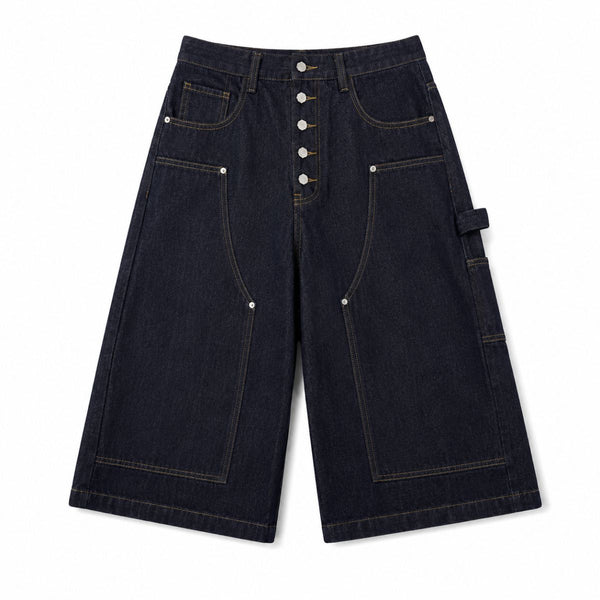Vintage Wide Leg Denim Shorts