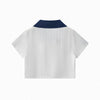 Contrast Panel Y2K Athletic Crop Tee