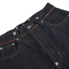 Raw Indigo Wide Leg Jeans with Metal Horsebit Detail