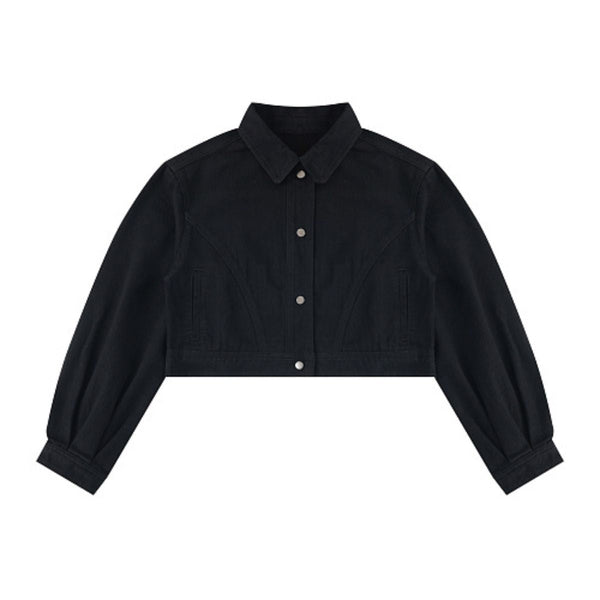 420G Vintage Cropped Slim Fit Denim Jacket