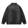 Vintage Frayed Designer Denim Jacket