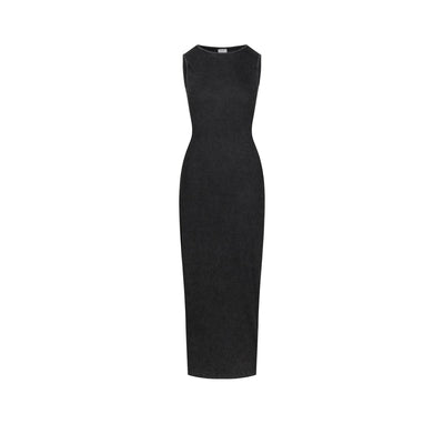 Sleeveless Washed Ribbed Maxi Dress