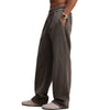Raw Edge Straight Leg Fleece Sweatpants
