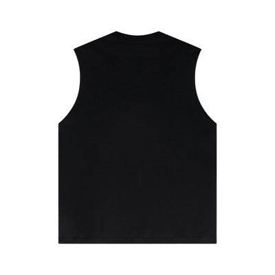 Panelled Back Seam Sleeveless T-Shirt