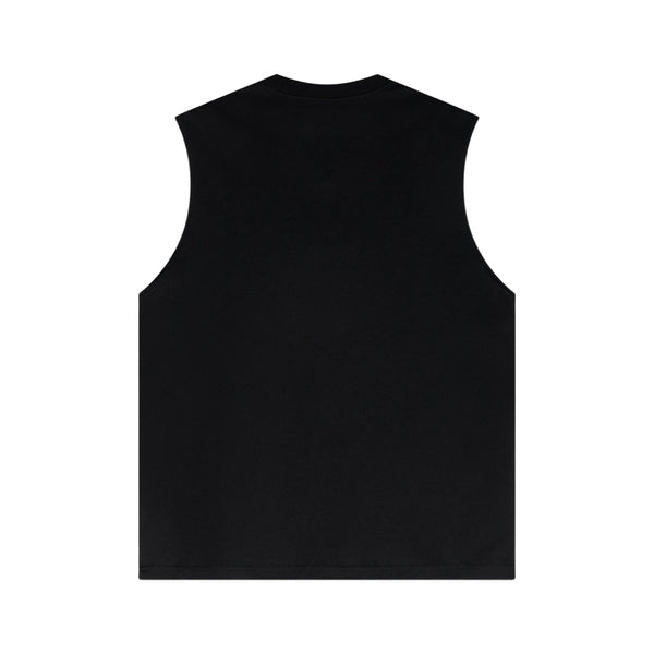 Panelled Back Seam Sleeveless T-Shirt