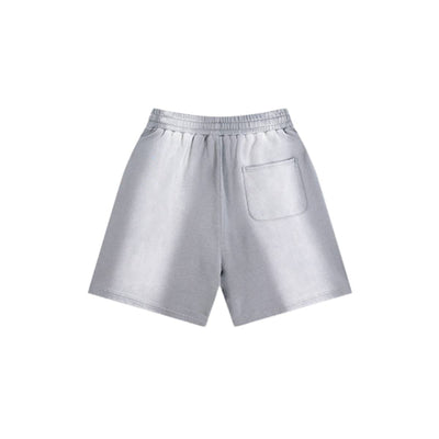 Distressed Spray Dyed Heavyweight Terry Sweat Shorts