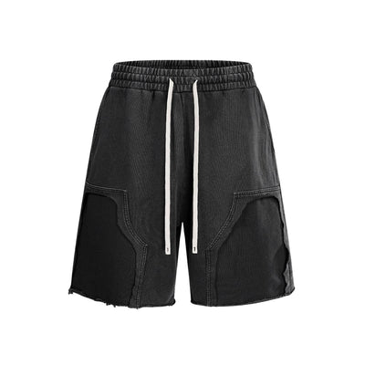 Heavyweight Vintage Wash Ripped Pocket Shorts