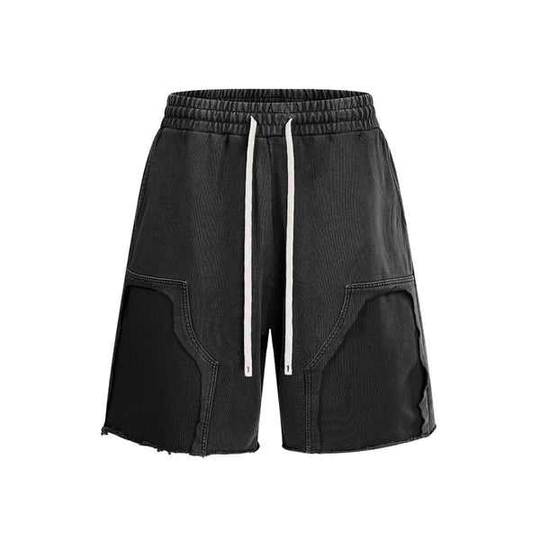 Heavyweight Vintage Wash Ripped Pocket Shorts
