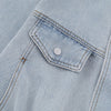 Unisex Retro Street Washed Patchwork Denim Jacket
