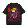 Modernistic Streetwear Graphic Stone Wash Tee-INNBLAC