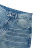 Medium Blue 3D-Whisker Baggy Jeans