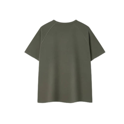 Heavyweight Ladder Cotton Raglan Sleeve Textured Oversized T-Shirt