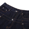 Double Waistband Wide Leg Denim Shorts