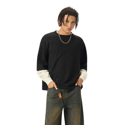 Boxy Fit Two-Layer Sleeve T-Shirt 8.4oz