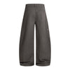 Washed Wrinkled Barrel with Zipper Pockets Cargo Pants