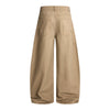 Vintage Washed Baggy Curved-Leg Cargo Pants