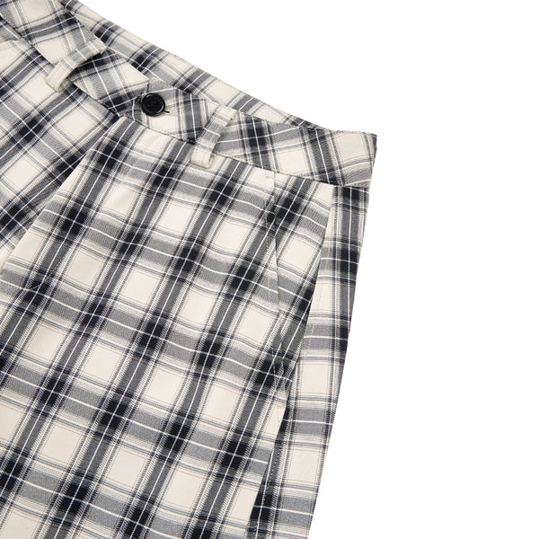 American Vintage Checkered Wide Leg Relaxed Pants