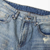 Distressed Brushstroke Fade Loose Baggy Jeans