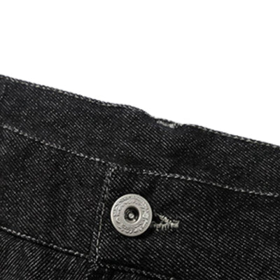 Vintage Washed Flared Straight Leg Jeans