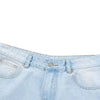 Light Wash Utility Cargo Pocket Wide Leg Jeans