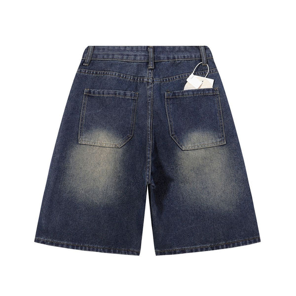 Vintage Shadow Wash Denim Shorts