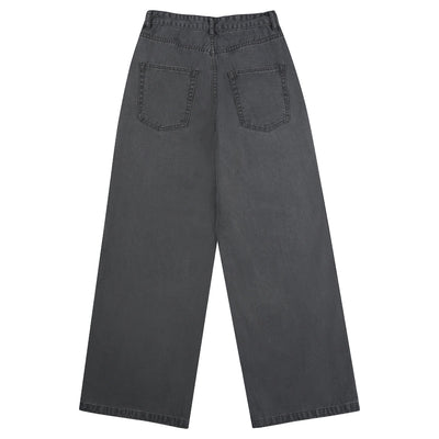 Button Fly Relaxed Fit Baggy Straight Leg Vintage Work Pants