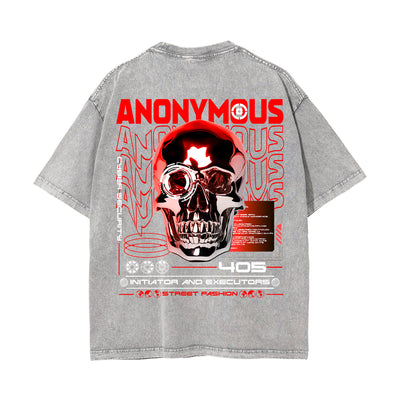 Anonymous Streetwear Chrome Graphic Tee-INNBLAC