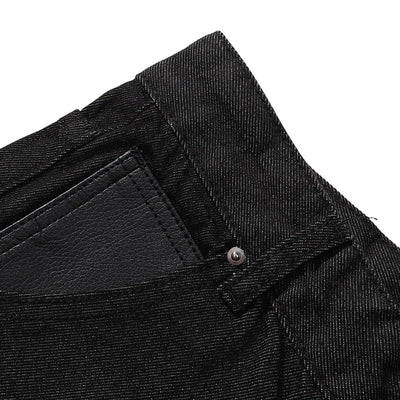 Minimalist Wide Leg Black Jeans