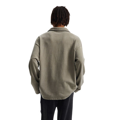 Vintage Wash Distressed Barrel Leg Pants