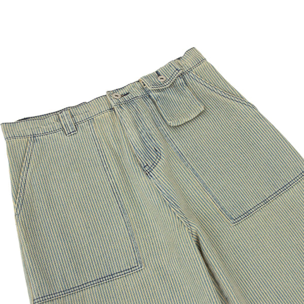 Vintage Patchwork Appliqué Wide-Leg Curved Barrel Jeans