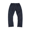 Vintage Inspired Denim Panel Straight Leg Drawstring Pants